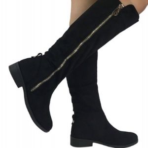 Black Zipper Boots